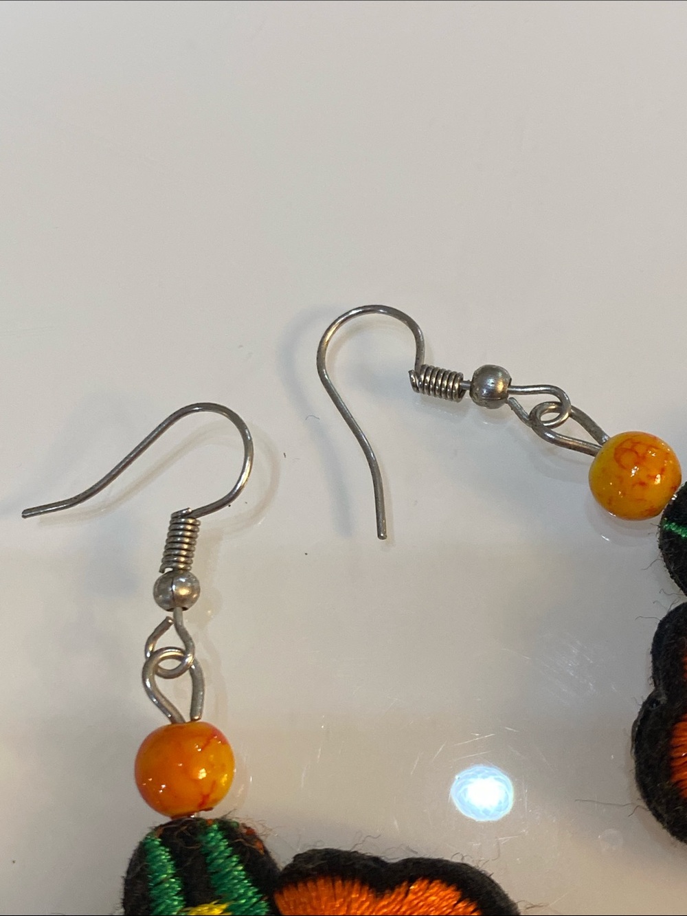 Thread Weaving Earrings - Picture 2 of 5